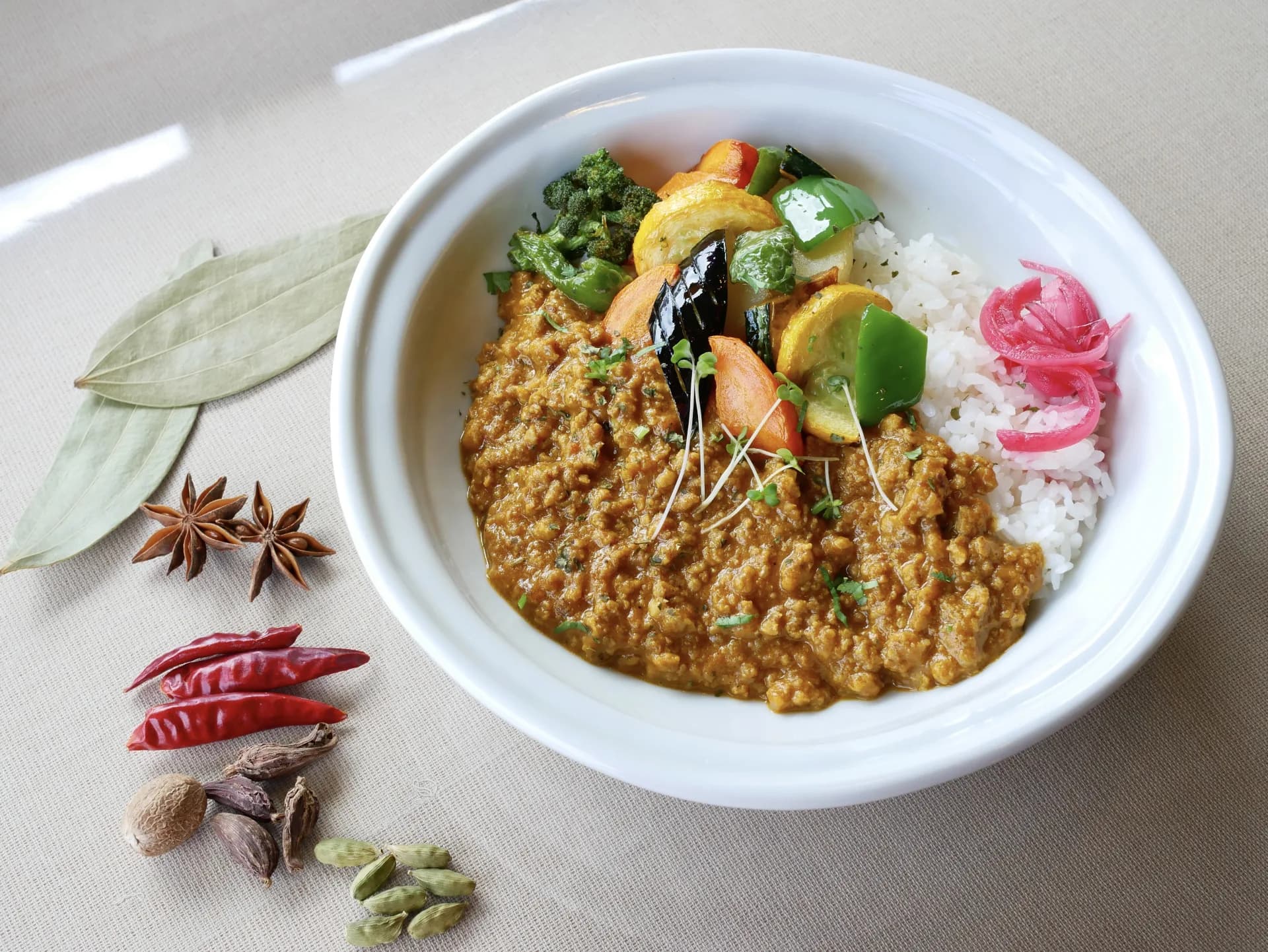 キーマ&新鮮野菜のカレー